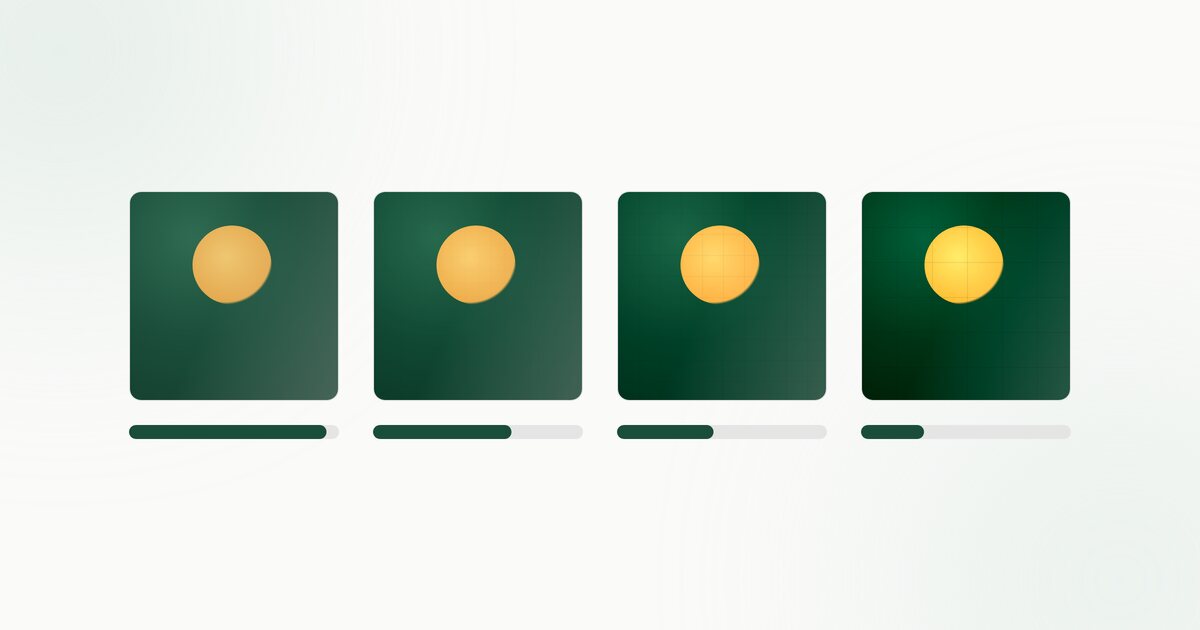 One image shown four times, compared by compression and file size across PNG, JPG, WebP and AVIF